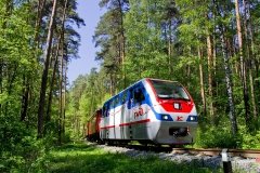 Детская железная дорога в парке им. Маяковского
