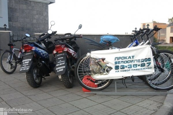 Прокат велосипедов и скутеров на набережной, Петрозаводск