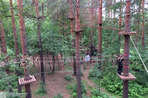 "Кроны", веревочный парк в Калиновском лесопарке на Эльмаше, Екатеринбург