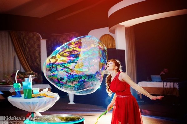 Beauty Bubble Show, шоу гигантских мыльных пузырей на заказ в Челябинске