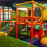 Monkey Park, "Манки Парк", детский развлекательный центр с высоким скалодромом, батутами, лабиринтами и нерфом в Марьино, Москва